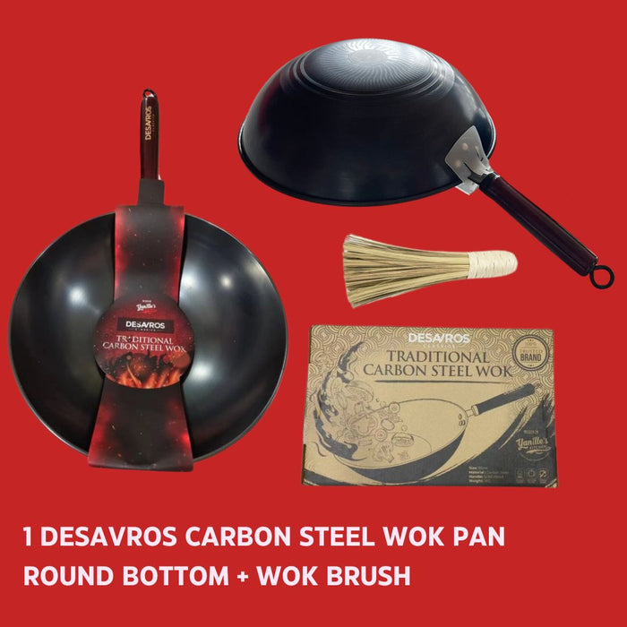 Desavros Traditional Carbon Steel Wok